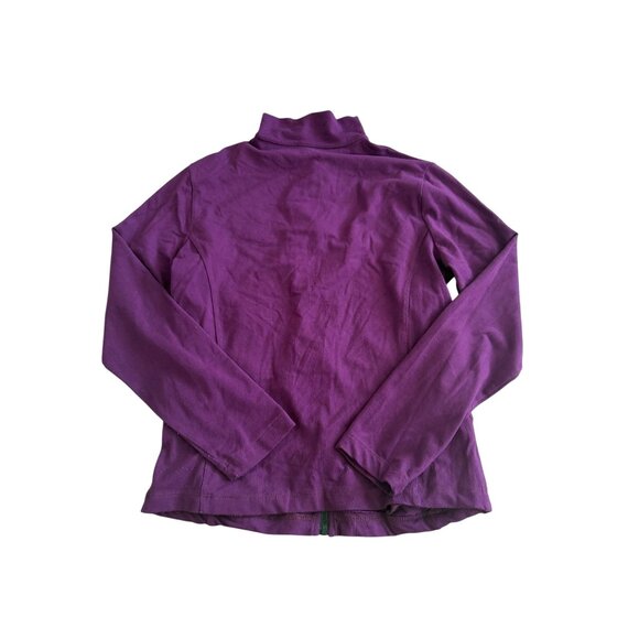 CANYON RANCH Purple Zip Track Jacket Size Small - Picture 2 of 7
